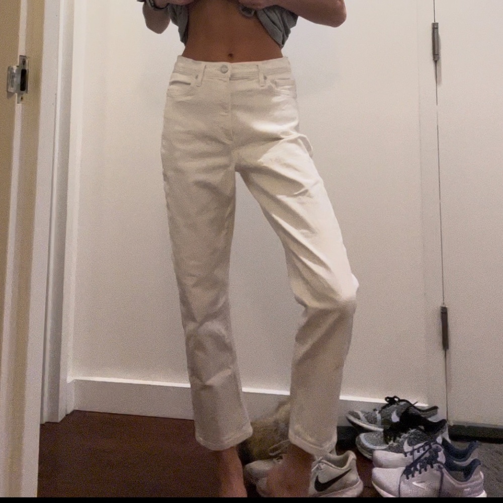 Banana Republic White Jeans